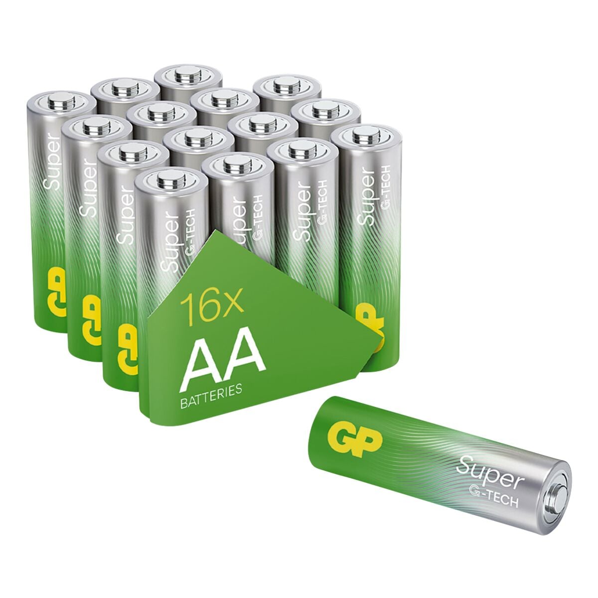 GP Batteries 16er-Pack Batterien Super Alkaline Mignon / AA / LR06