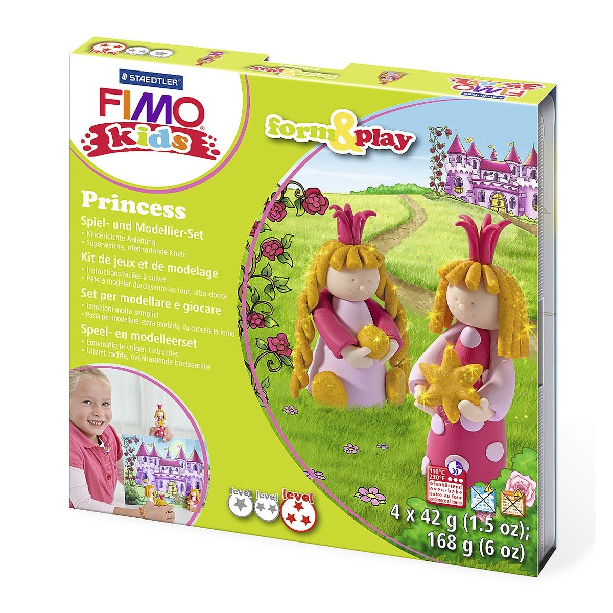FIMO Spiel- und Modellier-Set Fimo Kids - Princess