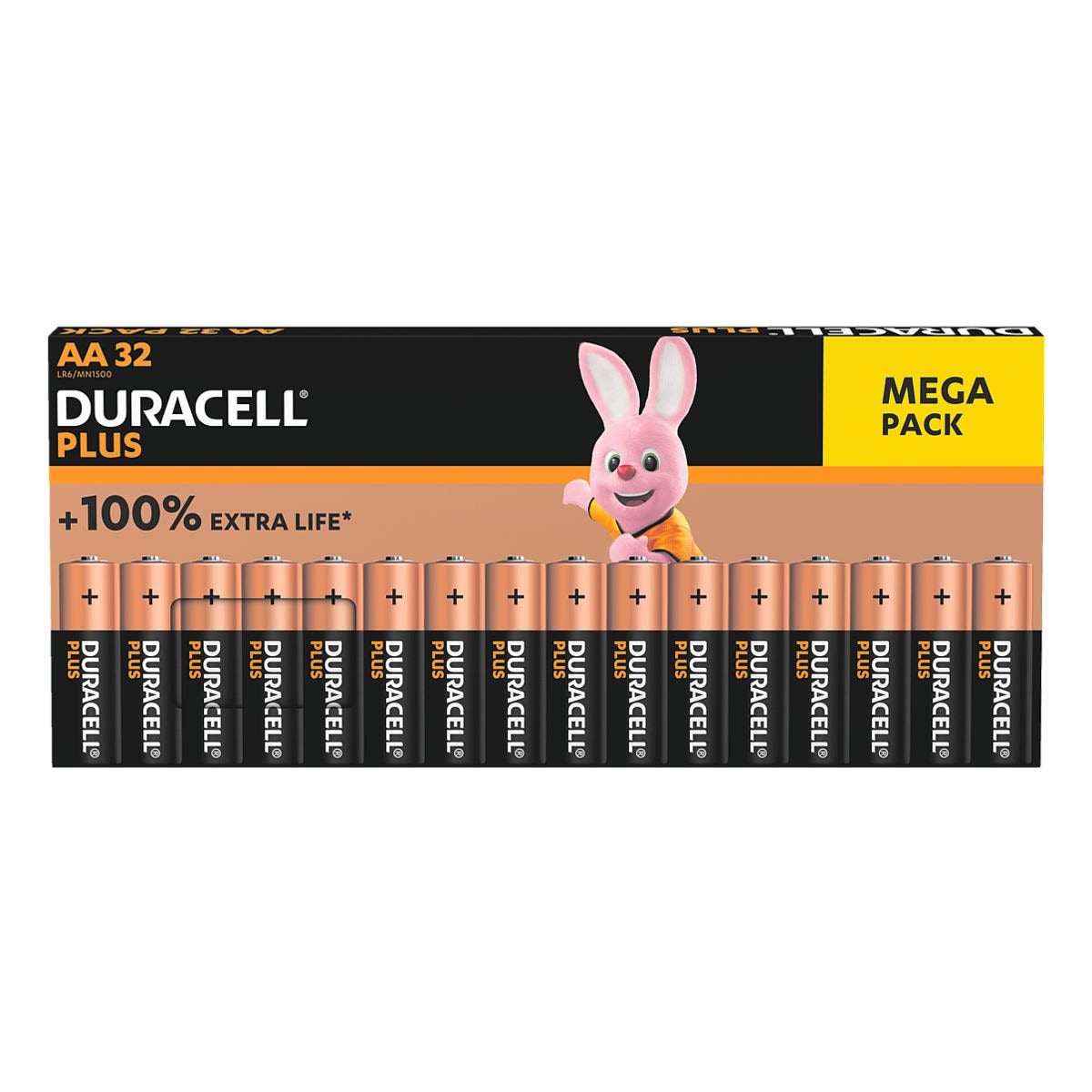 Duracell 32er-Pack Batterien Plus Mignon / AA / LR06