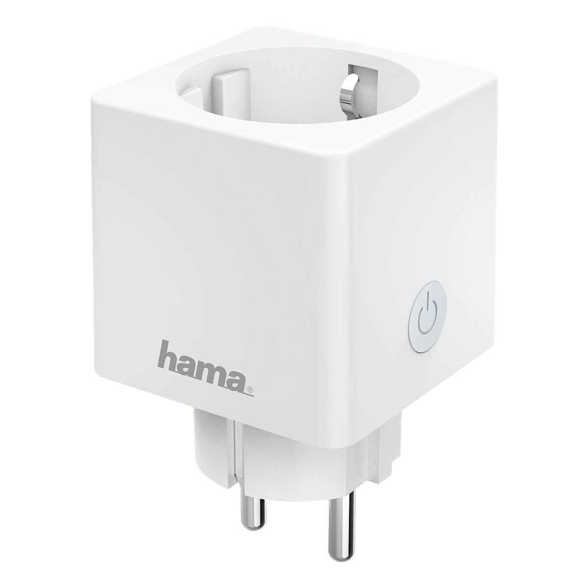 1-fach WLAN-Steckdose fr Innenbereich Hama Mini mit Verbrauchsmessung ohne Schalter wei