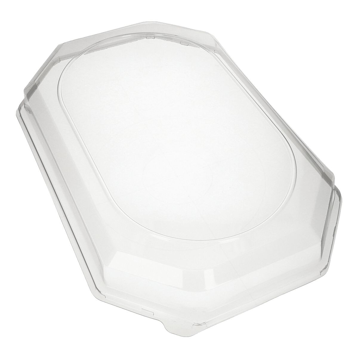 Papstar 10 Deckel für Servierplatten transparent - 55 cm x 37,5 cm