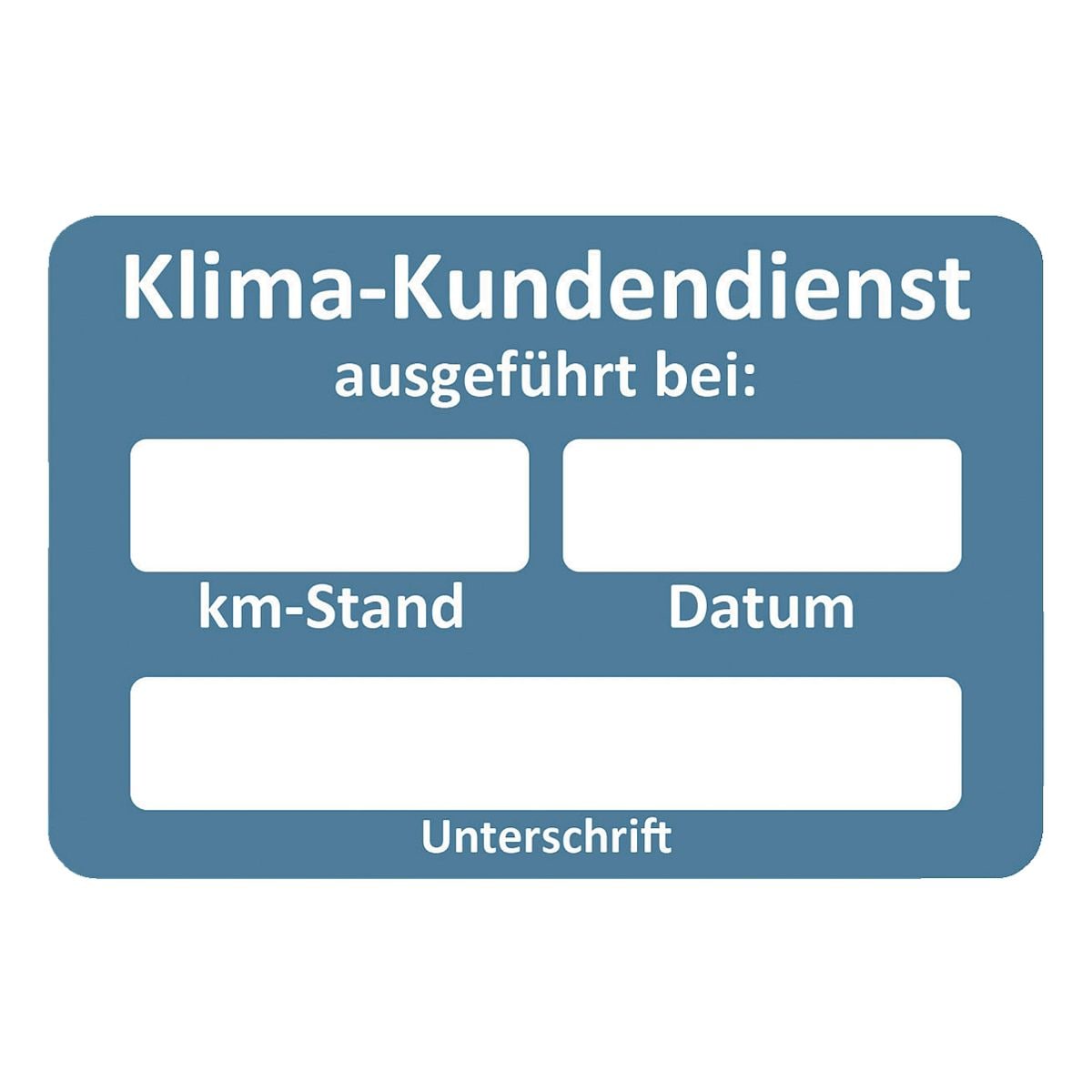 EICHNER 2 Rollen je 250 Kundendienst-Aufkleber »Klima-Kundendienst«