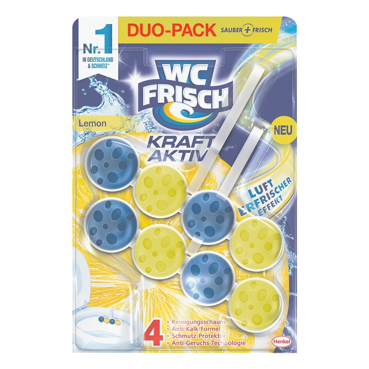 WC FRISCH Duo-Pack WC-Duftspler WC Frisch Kraft Aktiv Lemon