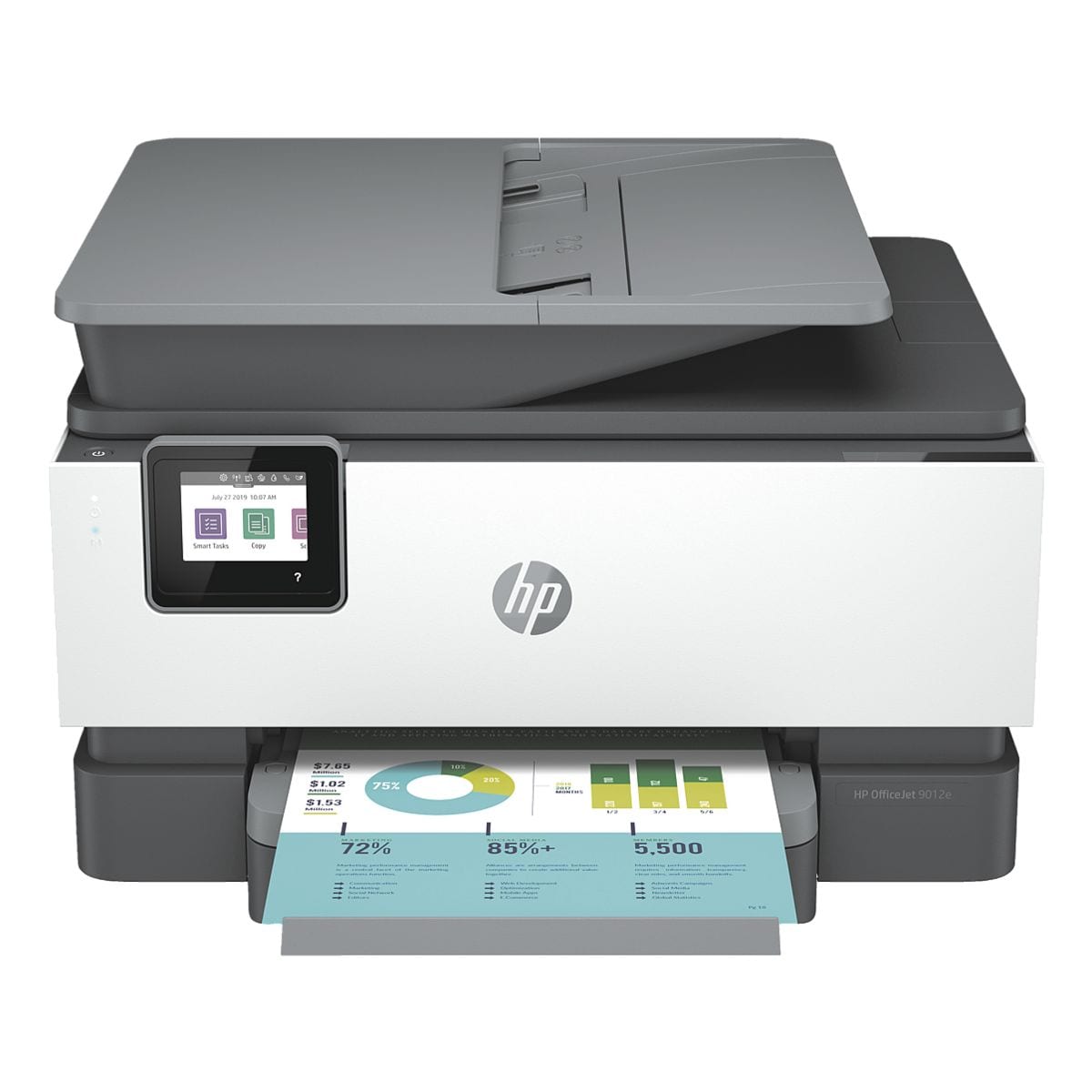 HP OfficeJet Pro 9012e Multifunktionsdrucker, A4 Farb-Tintenstrahldrucker mit LAN und WLAN - HP Instant Ink-fhig
