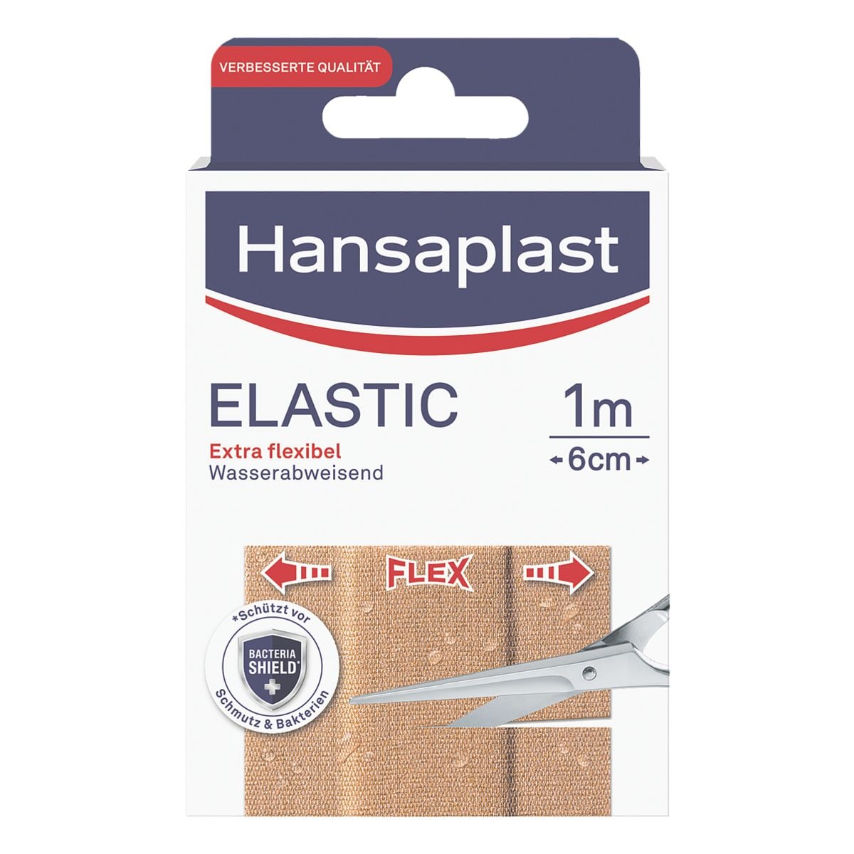 Hansaplast Pflaster Elastic 1 m x 6 cm