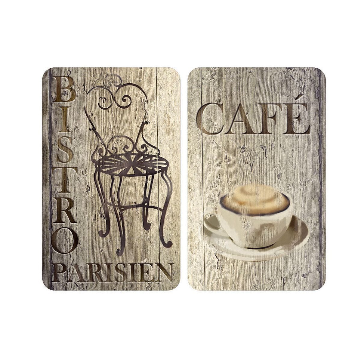 Wenko 2er-Set Herdabdeckplatte Universal »Bistro«
