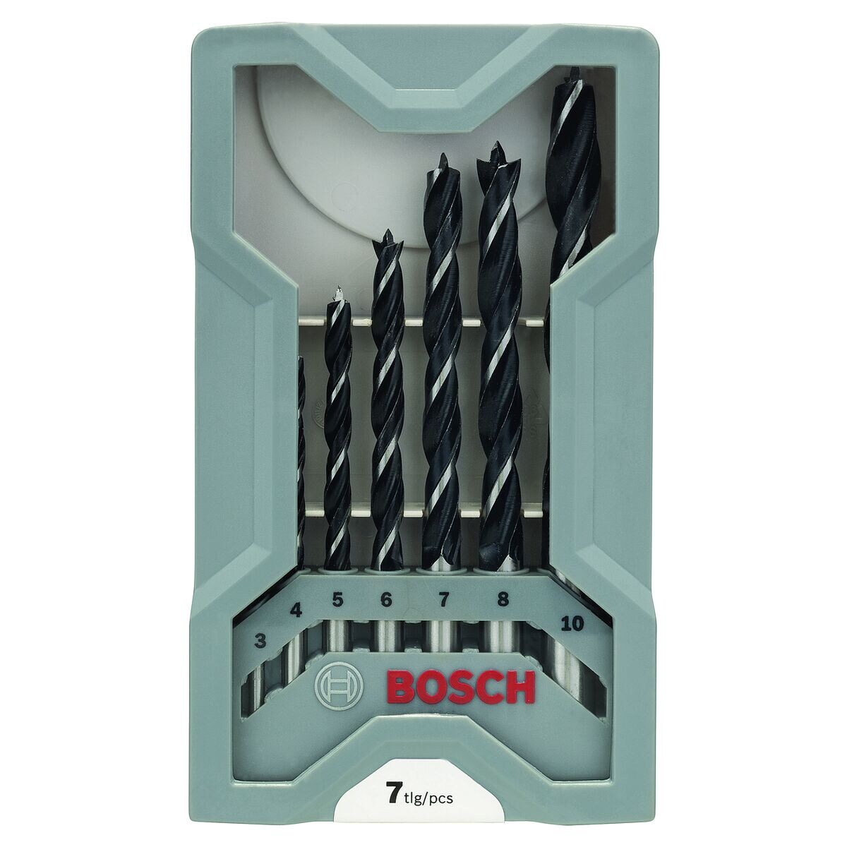 BOSCH 7-tlg. Holz-Spiralbohrer-Set 3 - 10 mm