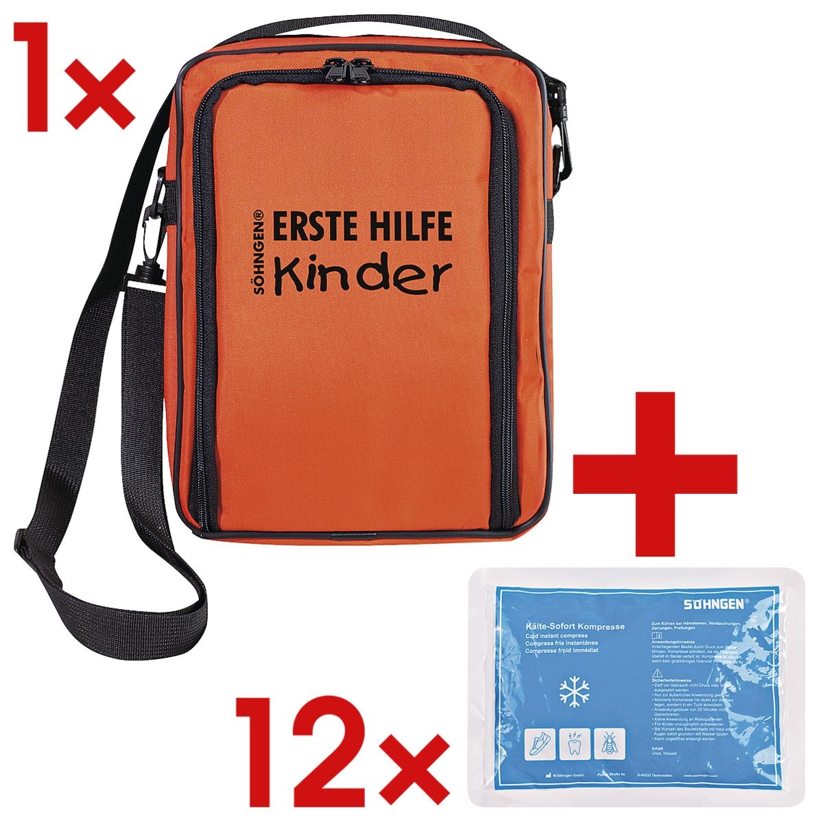 SHNGEN Erste-Hilfe-Tasche SCOUT KiTa Groer Wandertag inkl. 12x Klte-Sofortkompresse klein