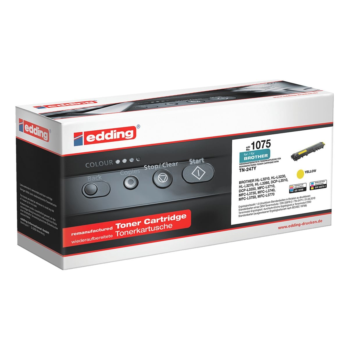 Edding Toner ersetzt Brother »TN-247Y«