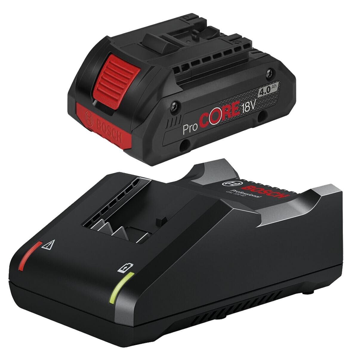 BOSCH Akku-Set »1x ProCORE18V 4.0Ah Akku + Ladegerät Starter Set GAL 18V-40«