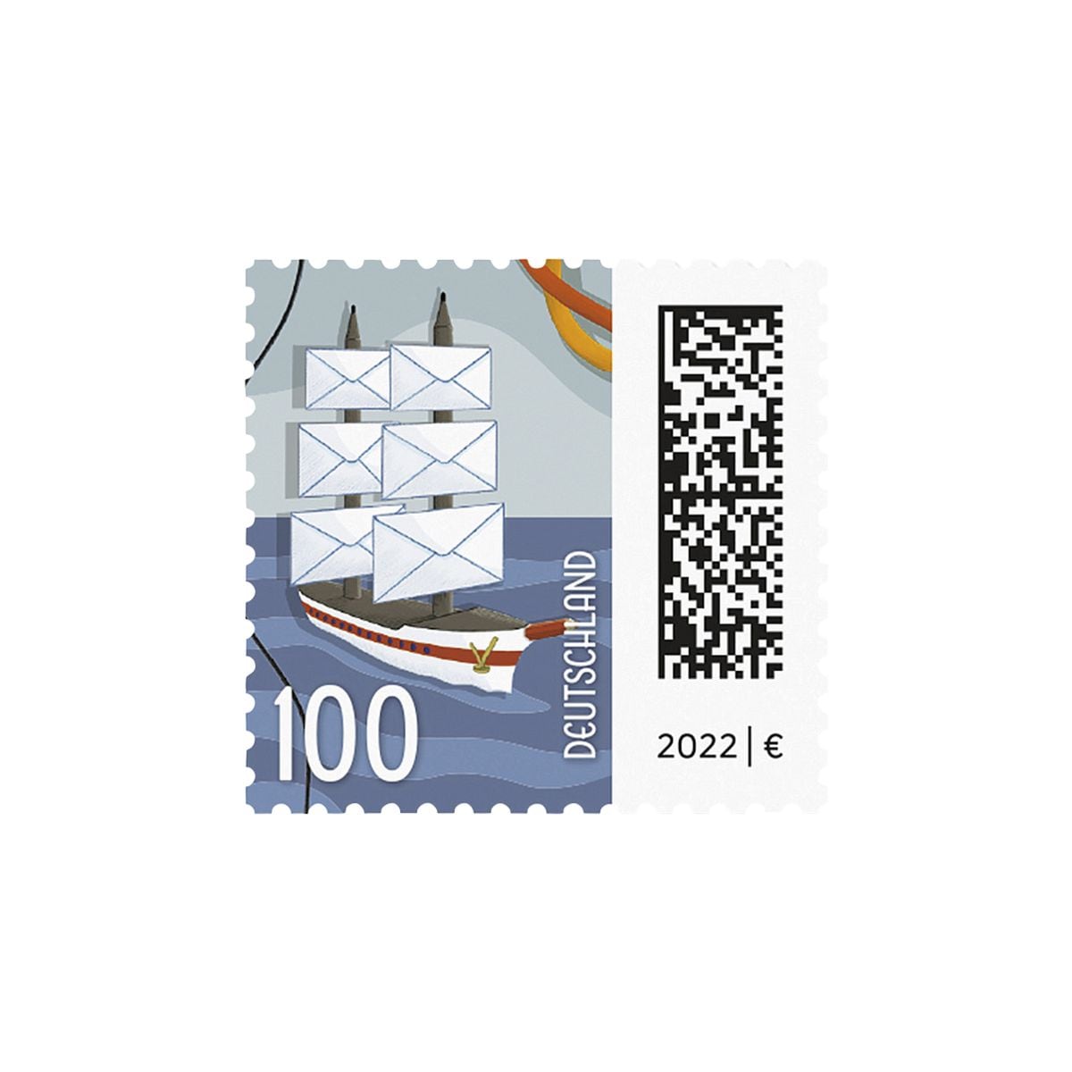 1,00 € Markenset Briefsegler Deutsche Post, 10x Briefmarke selbstklebend