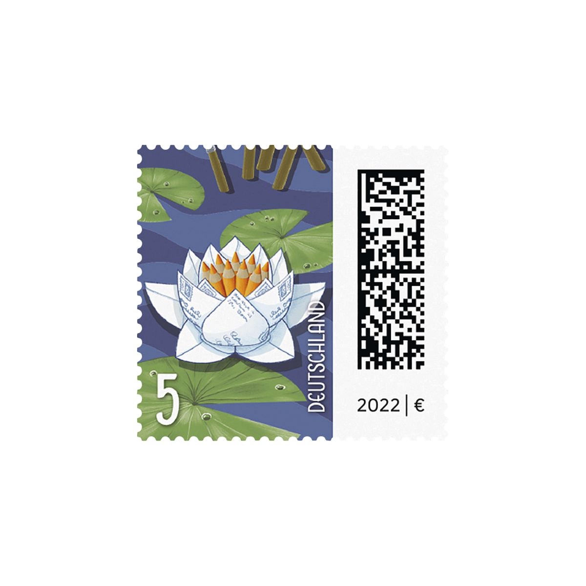 0,05 € Markenset Seebriefrose Deutsche Post, 10x Ergänzungsbriefmarke selbstklebend