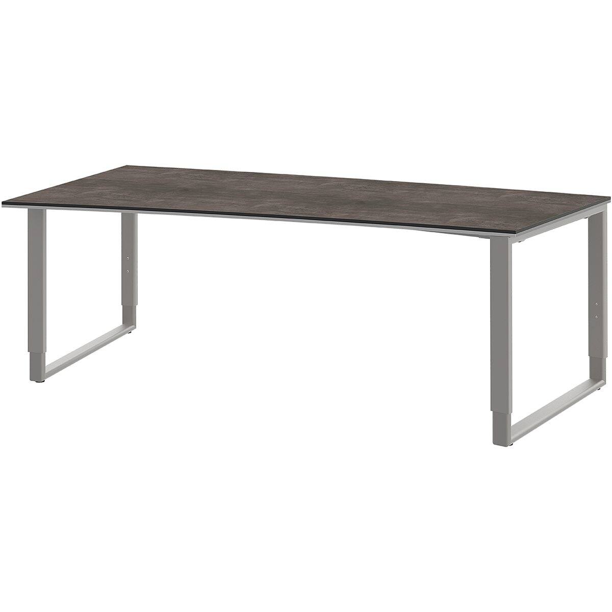 Schreibtisch »Objekt Plus« 200 cm, Freiform links, Kufenfuß
