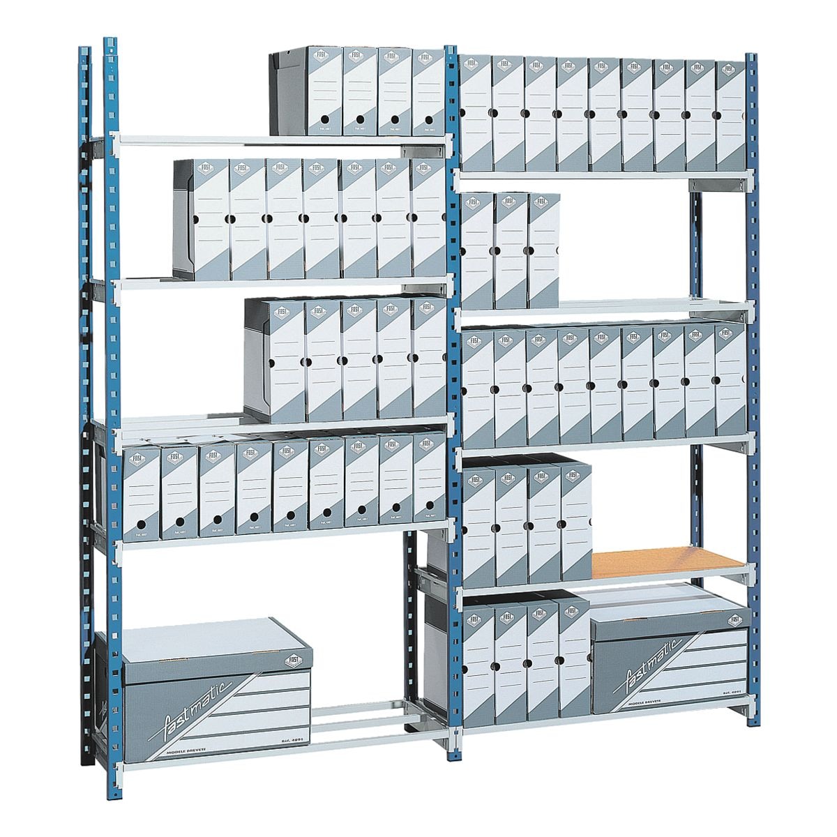 Paperflow Grundregal Steckregalsystem »Rang'Eco« 5 Böden 100 / 40 / 200 cm
