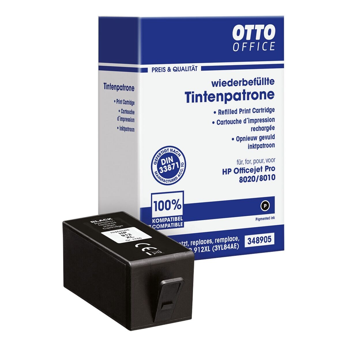 OTTO Office Tintenpatrone ersetzt HP »Nr. 3YL84AE« Nr. 912XL schwarz