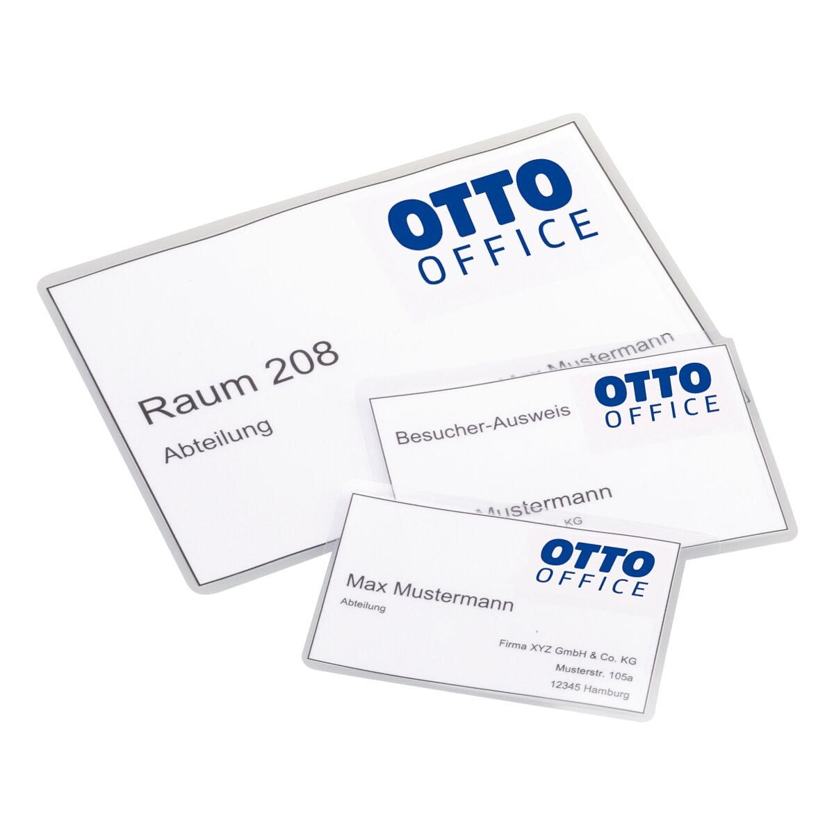 OTTO Office 100 Stck Laminierfolien Visitenkarte Sonderformat 125 mic