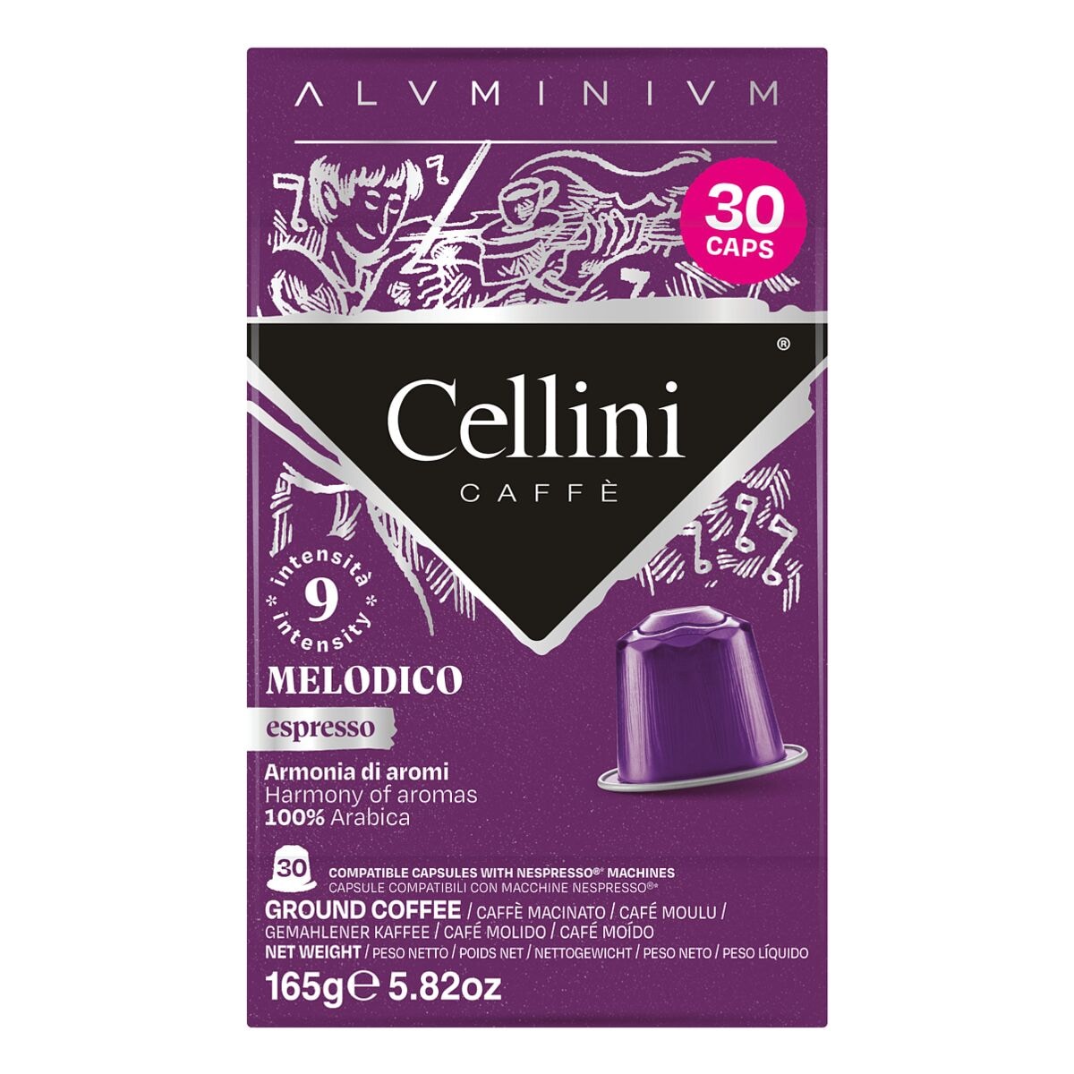 Cellini Cellini Espresso Melodico Kafeekapseln 165 g