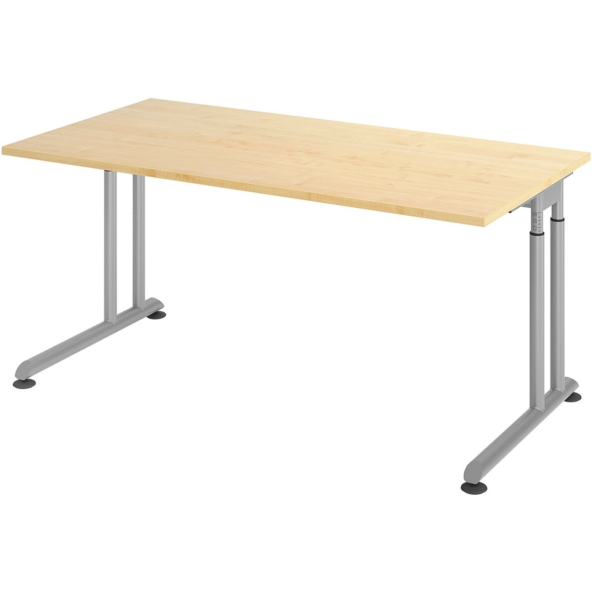 HAMMERBACHER Schreibtisch VZS16 »Z-Line« 160 cm, C-Fuß silberfarben