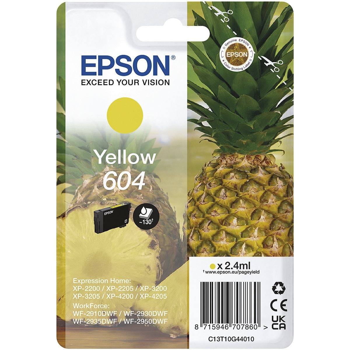 Epson Tintenpatrone »604« gelb (C13T10G44010)