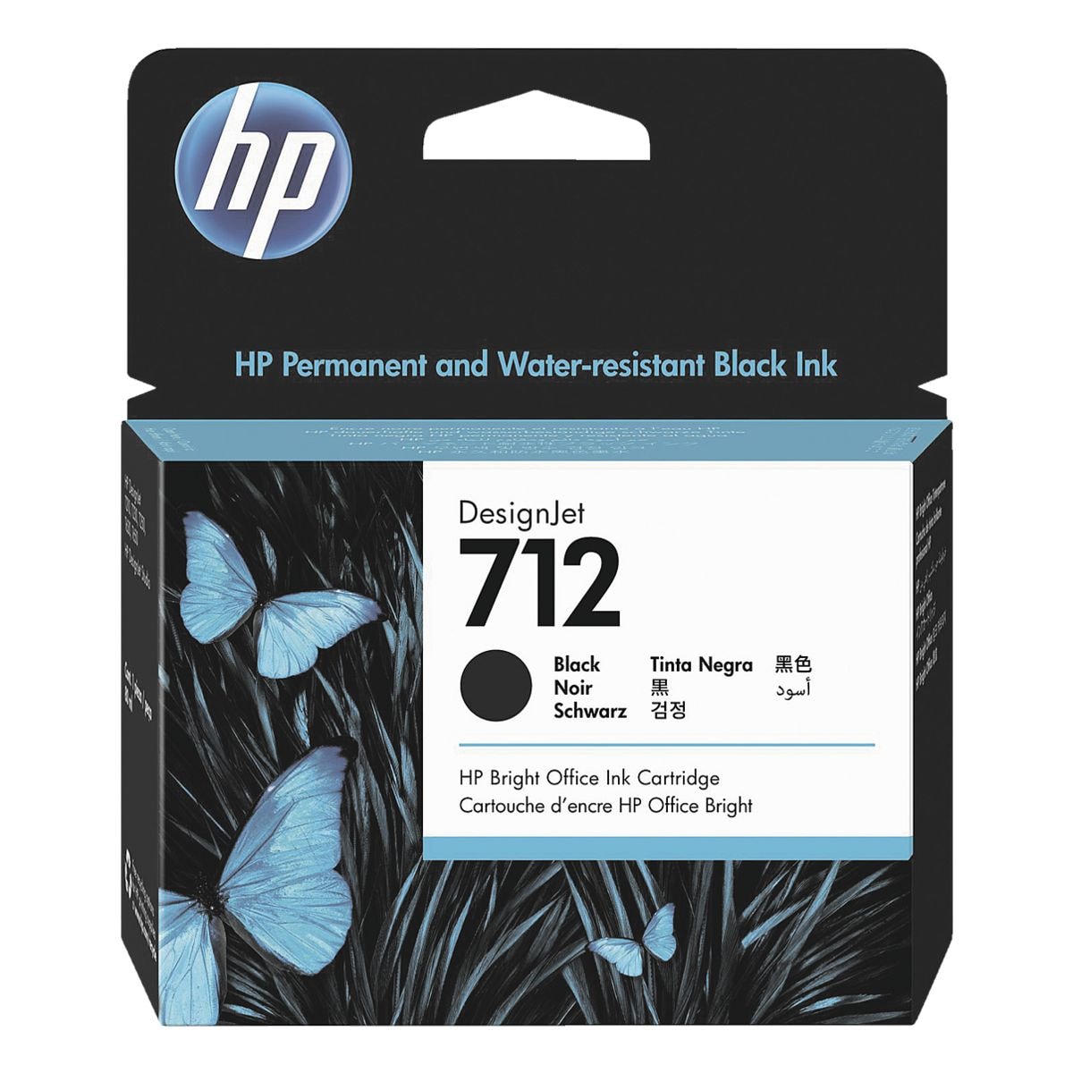 HP Tintenpatrone HP 712, schwarz - 3ED71A