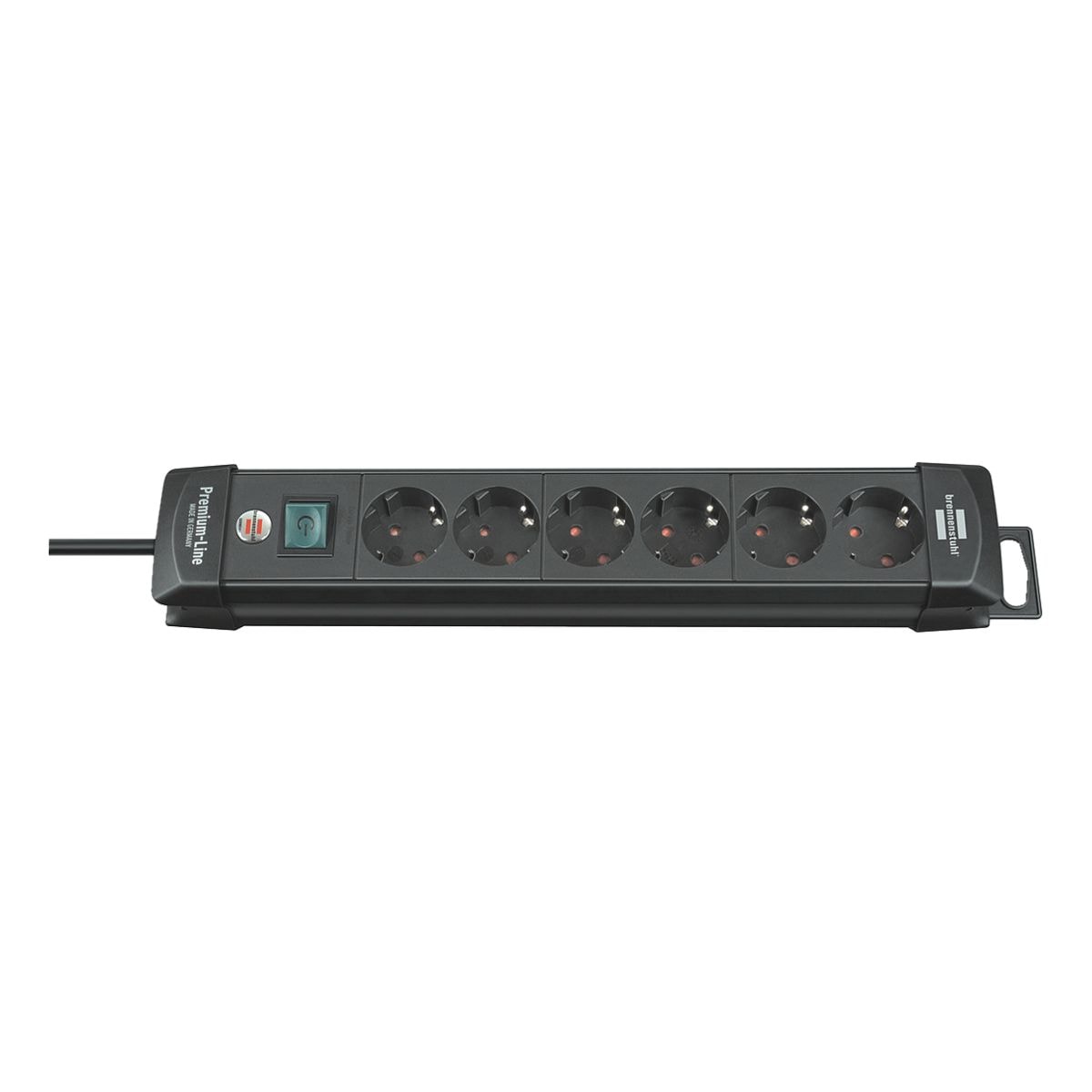6-fach Steckdosenleiste Brennenstuhl Premium-Line mit Schalter schwarz