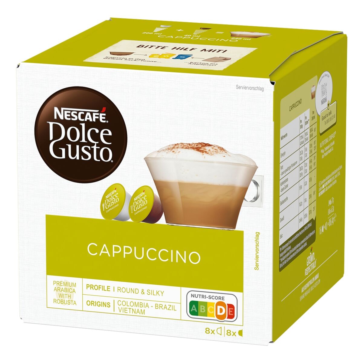 Nescafe Dolce Gusto Cappuccino - 2x 8 Kapseln