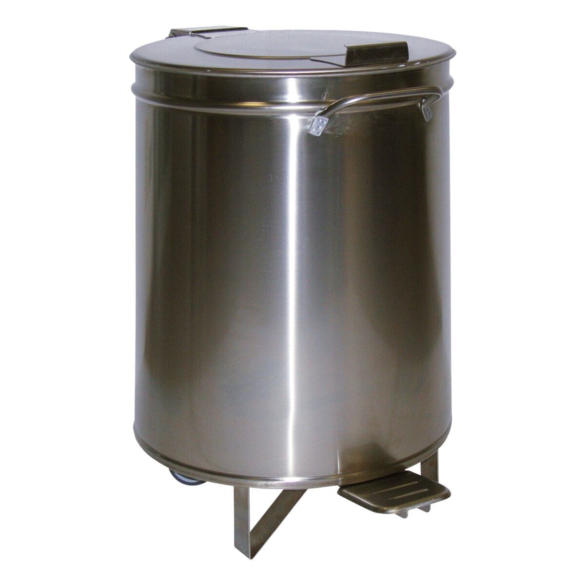 cookmax Abfalleimer mit Deckel und Fußpedal Ø 38 cm 50 L