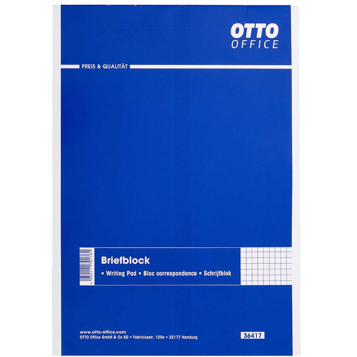 OTTO Office Briefblock, A5, kariert, 50 Blatt