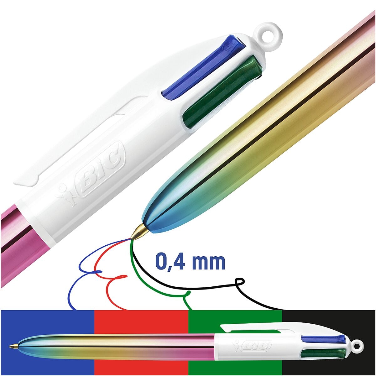 Mehrfarb-Kugelschreiber BIC 4 Colours Gradient