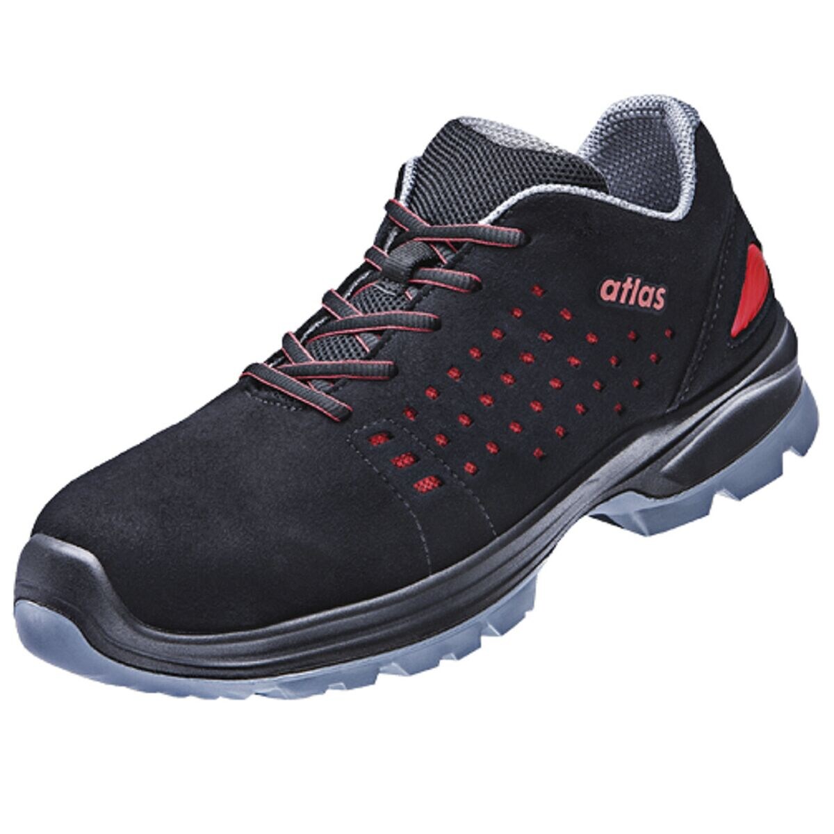 atlas S1 Sicherheitshalbschuh »S1 SL 30 red Sportline 2.0« Größe 42 Weite 10 schwarz / rot