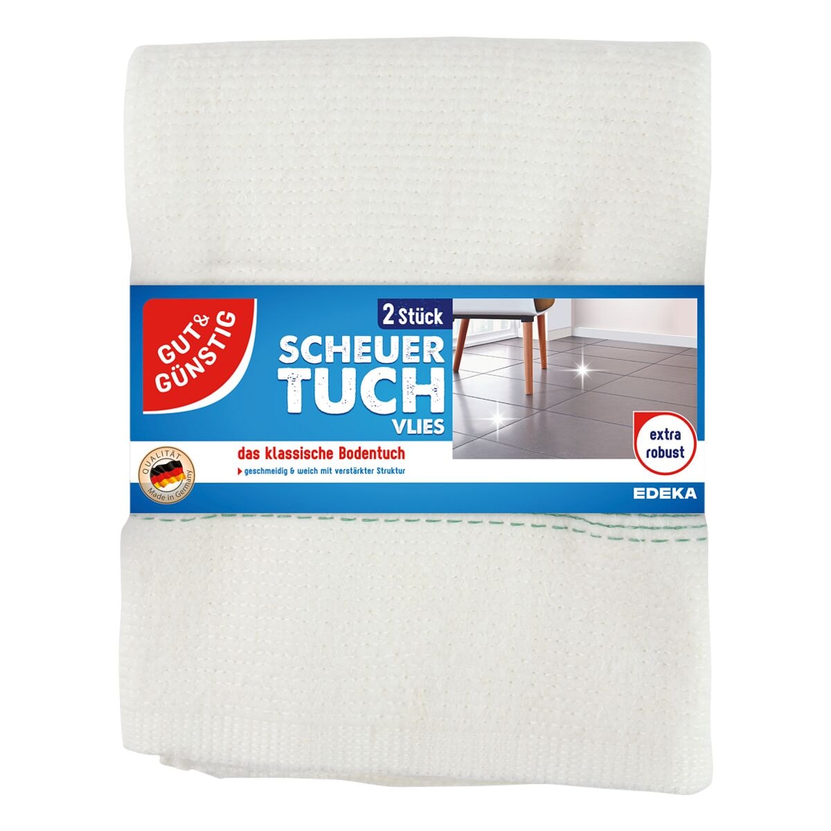Gut und Günstig Scheuertuch Vlies 2er-Pack