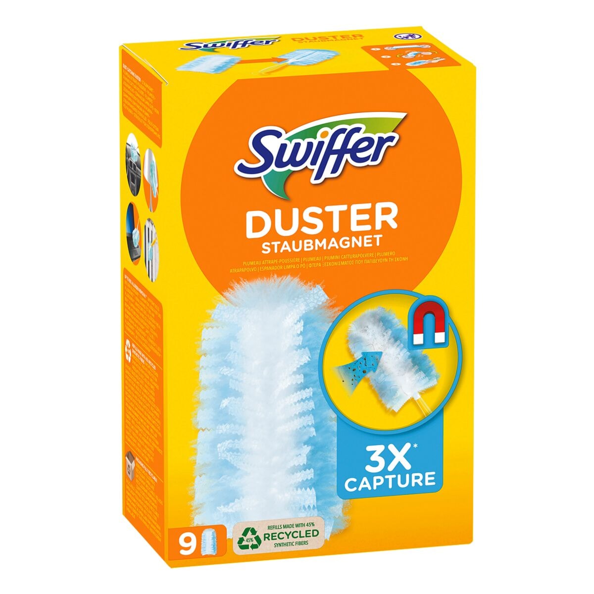 Swiffer 9er-Pack Staubtcher XXL fr Duster Staubmagnet Nachfllpack