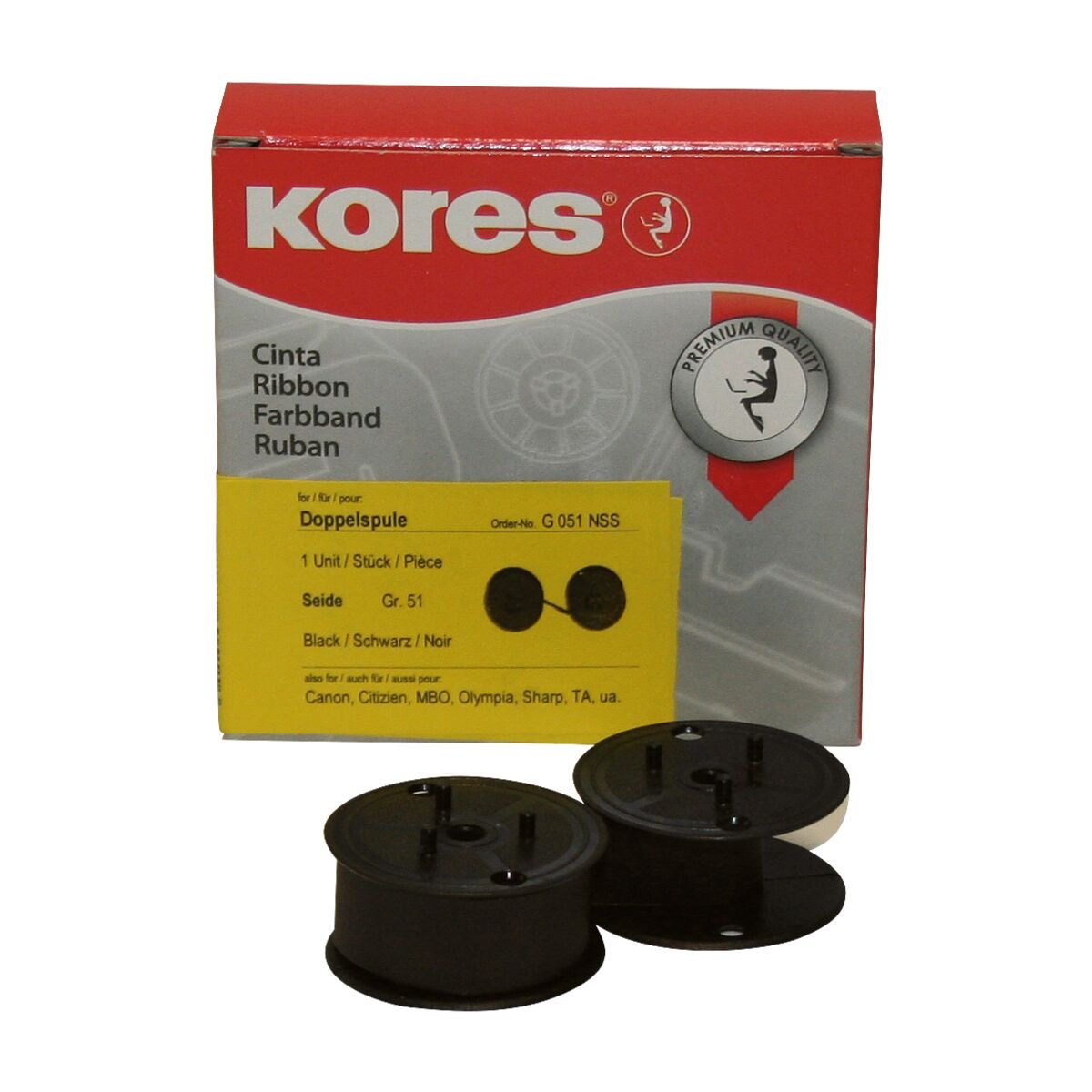 KORES Farbband »G051NSS« schwarz