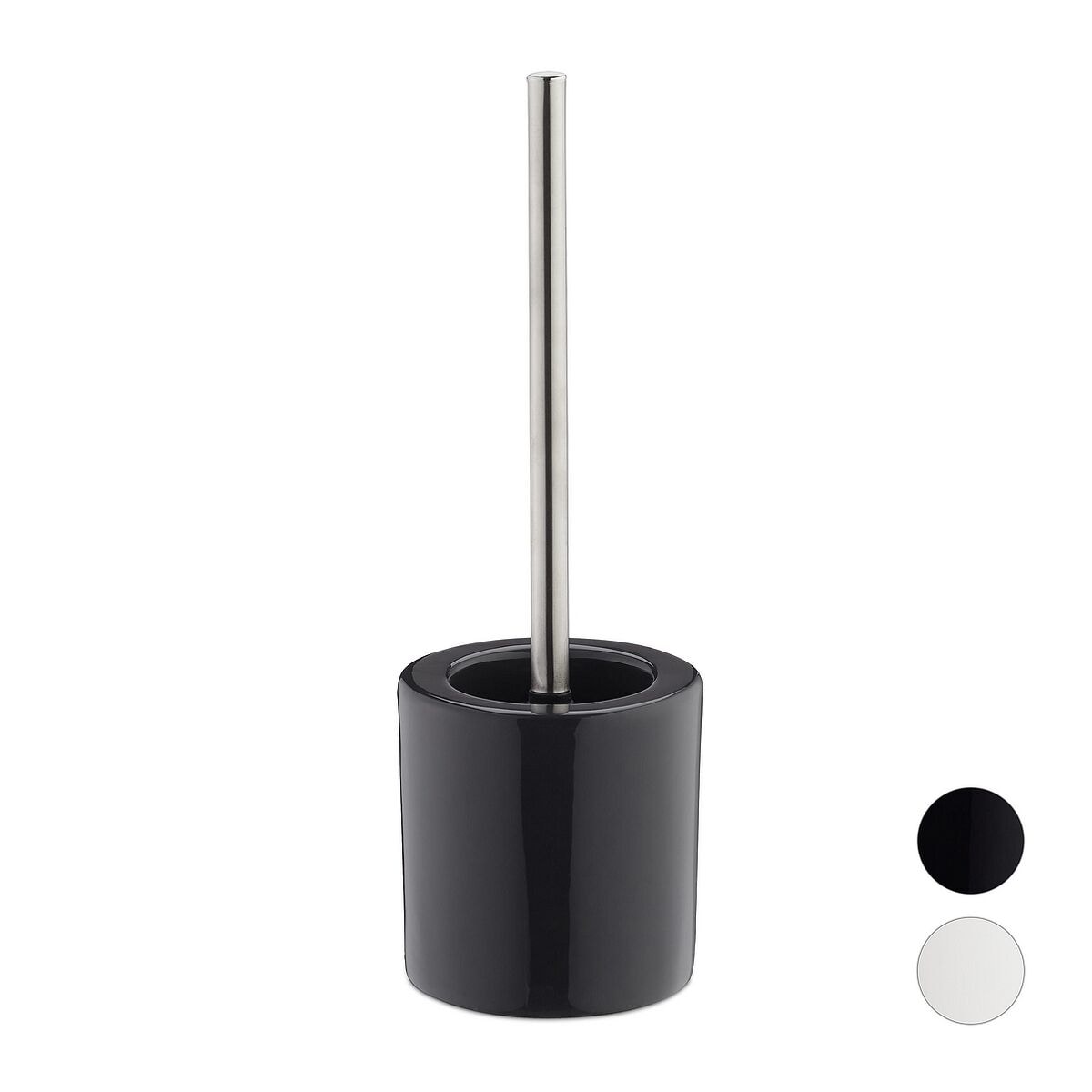 relaxdays WC Garnitur Keramik hoher Halter