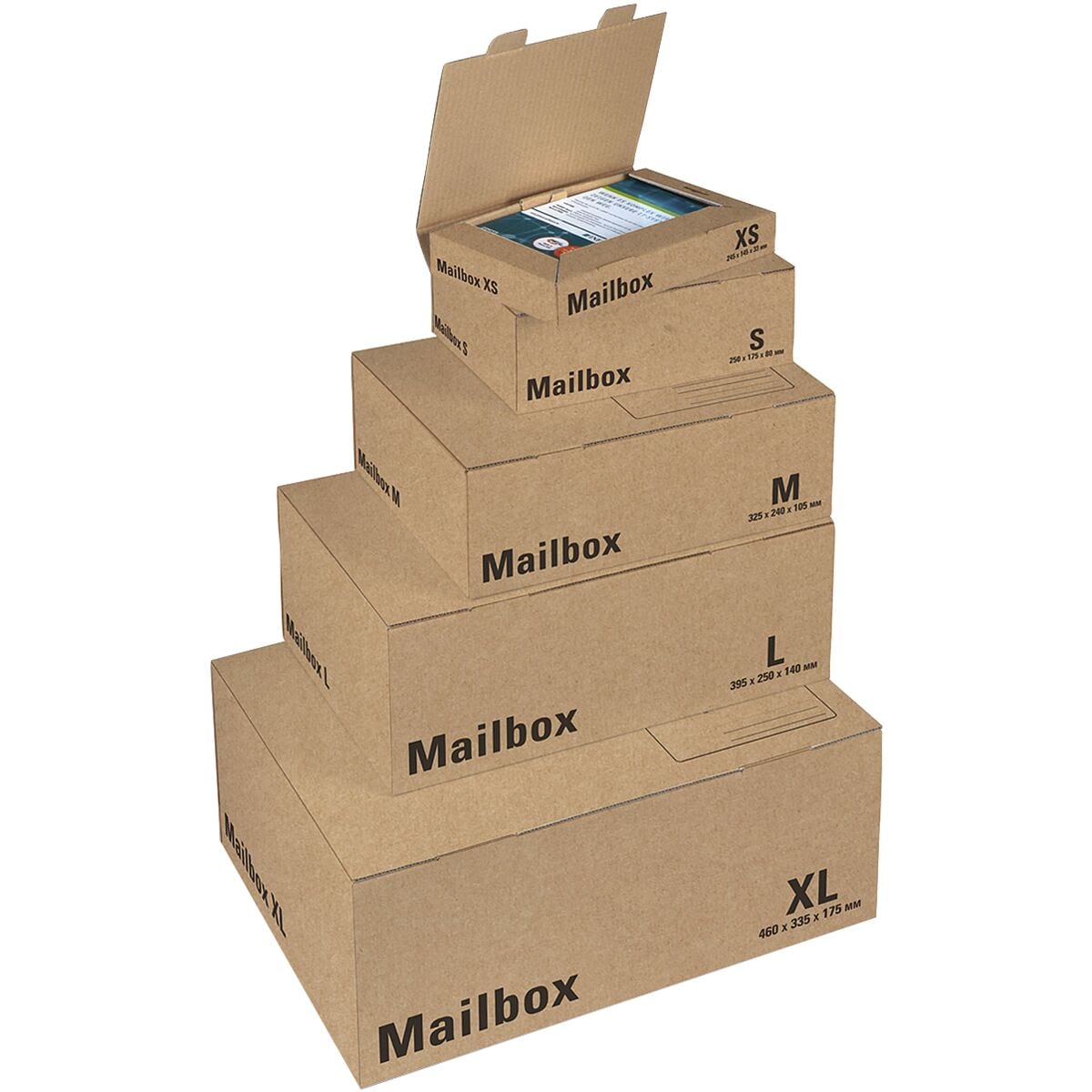 Colompac 10 Versandkartons »CP 098 Mailbox XL«