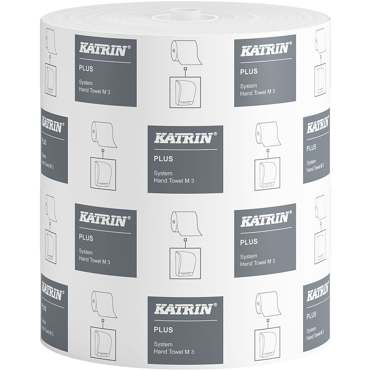 6er-Pack Endlosrollen Papierhandtuch »Plus System M3« 3-lagig (weiß, unperforiert, 20,9 cm x 100 m, Außenabrollung)
