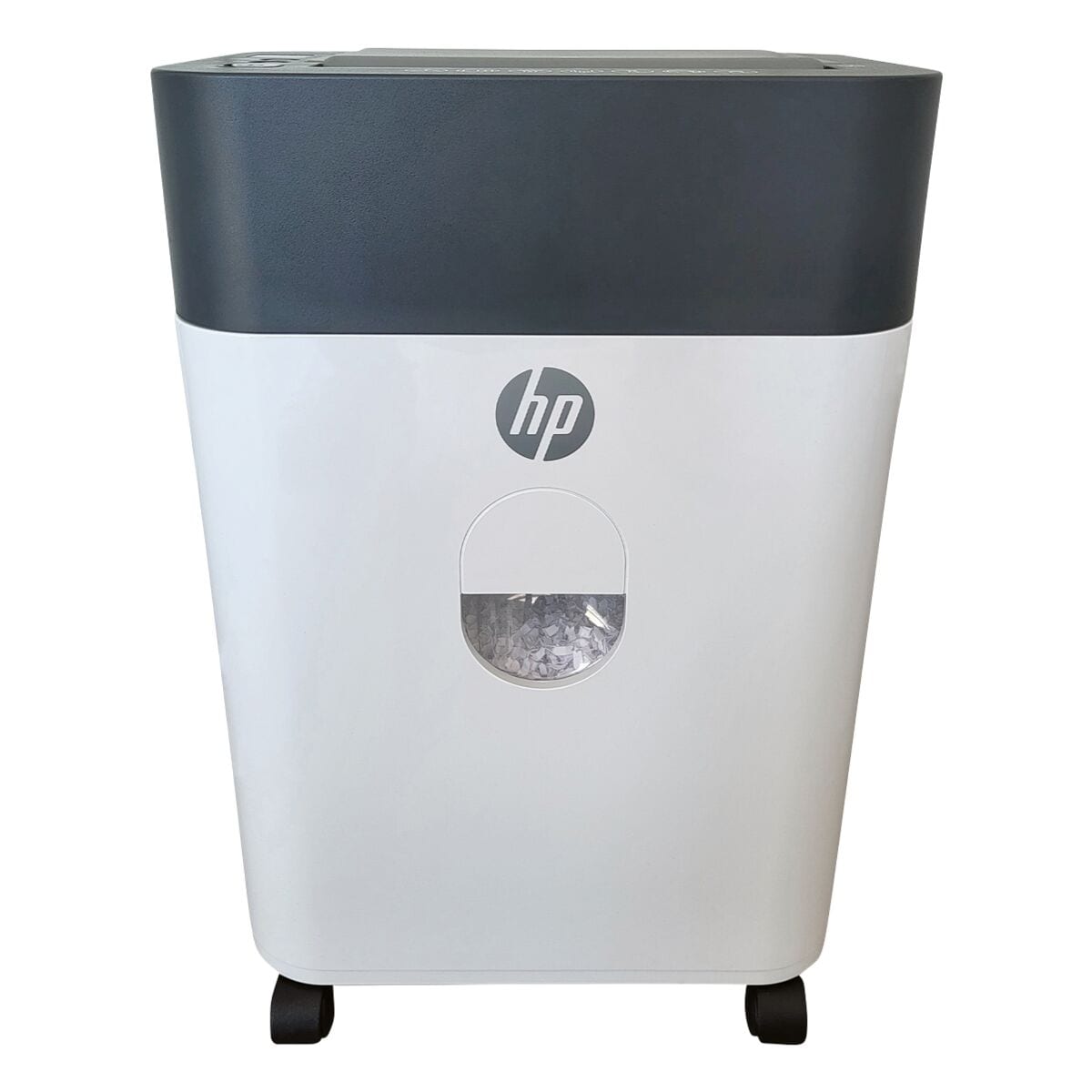 Aktenvernichter HP OneShred Auto 100CC, Sicherheitsstufe 4, Partikelschnitt (4,3 x 12 mm), bis 100 Blatt