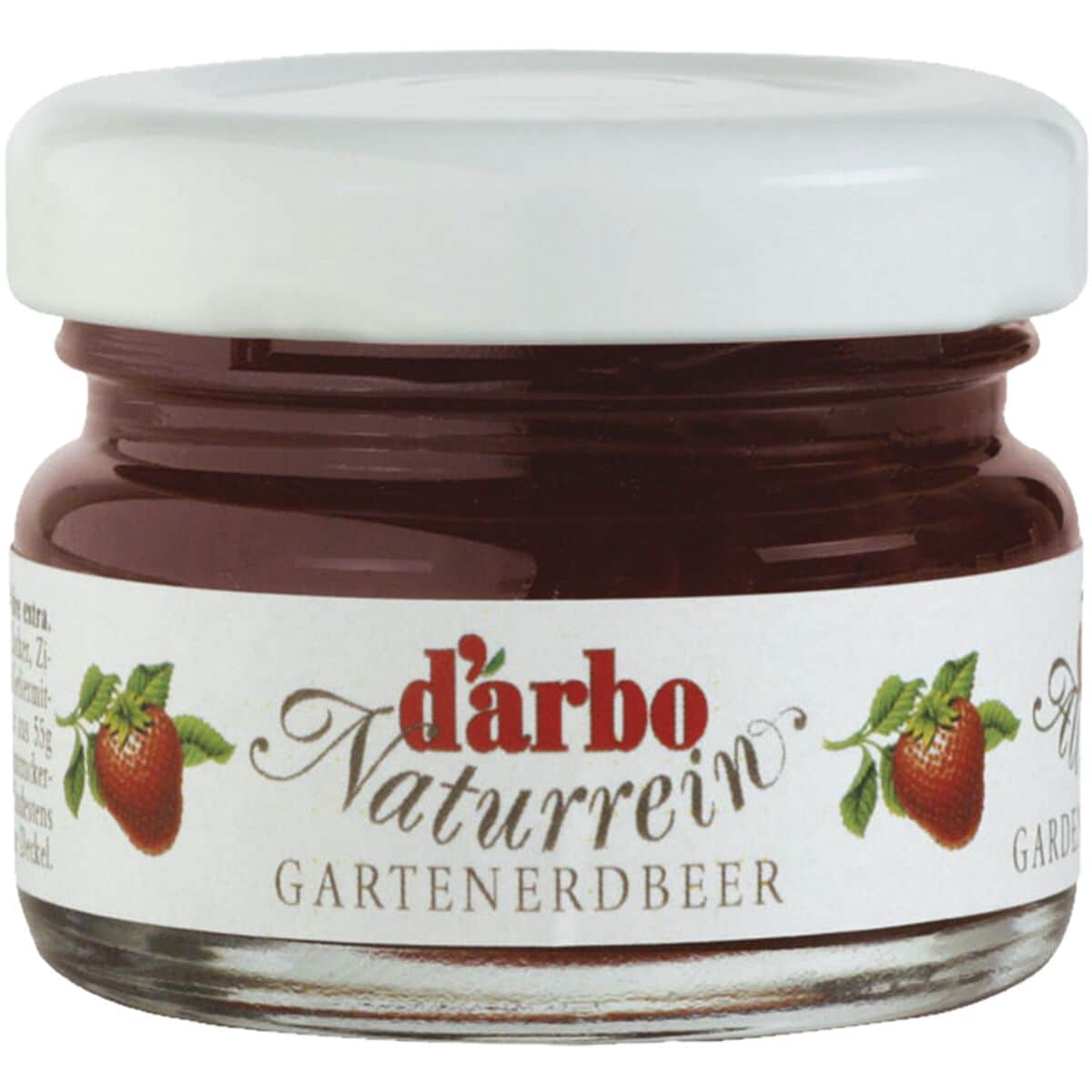 d’arbo 60er-Pack Konfitüre »Naturrein Erdbeer« 28 g