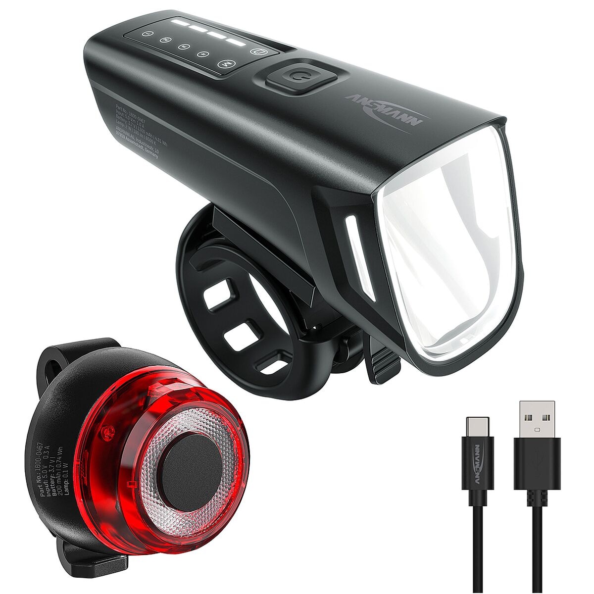 Ansmann LED Fahrradbeleuchtungs-Set