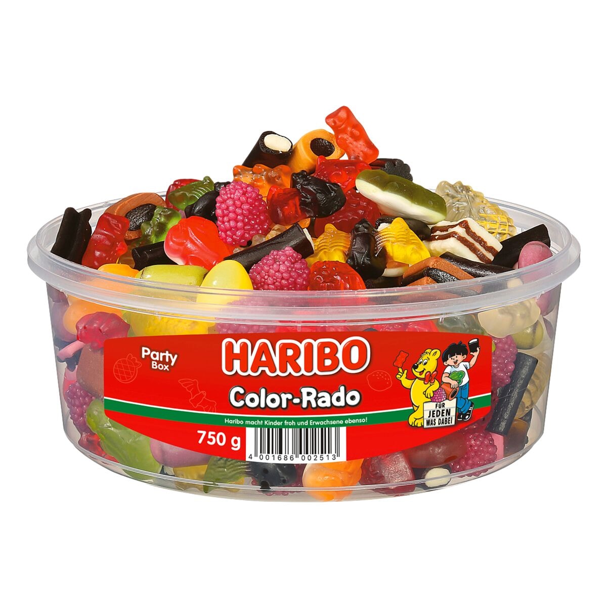 Haribo Fruchtgummi Color-Rado Party Box 750 g