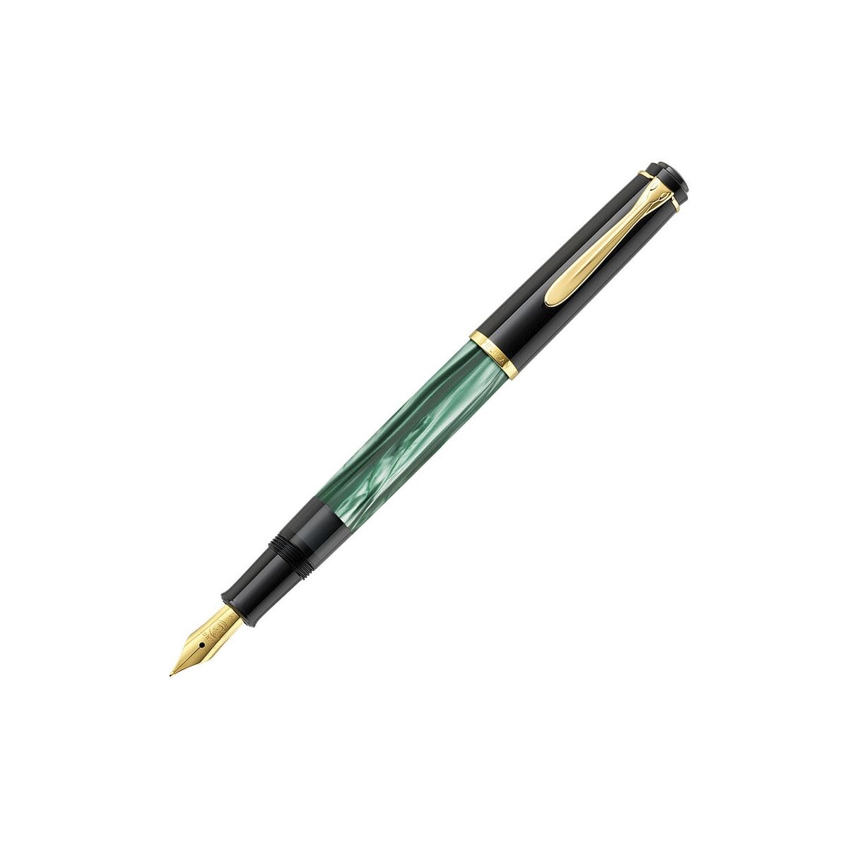 Pelikan Classic M200 Füllhalter Strichstärke F (fein) Edelstahl vergoldet