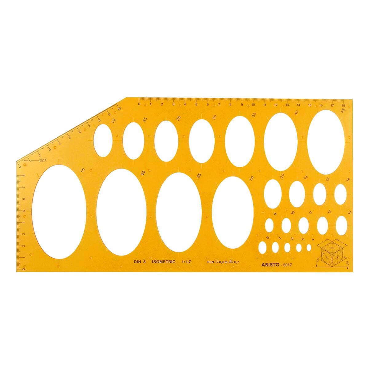 Aristo Ellipsenschablone »ISOMETRIC AR 5033«