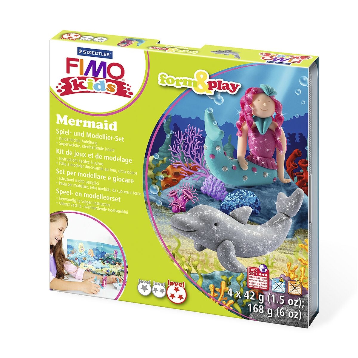 FIMO Spiel- und Modellier-Set »Fimo Kids - Mermaid«