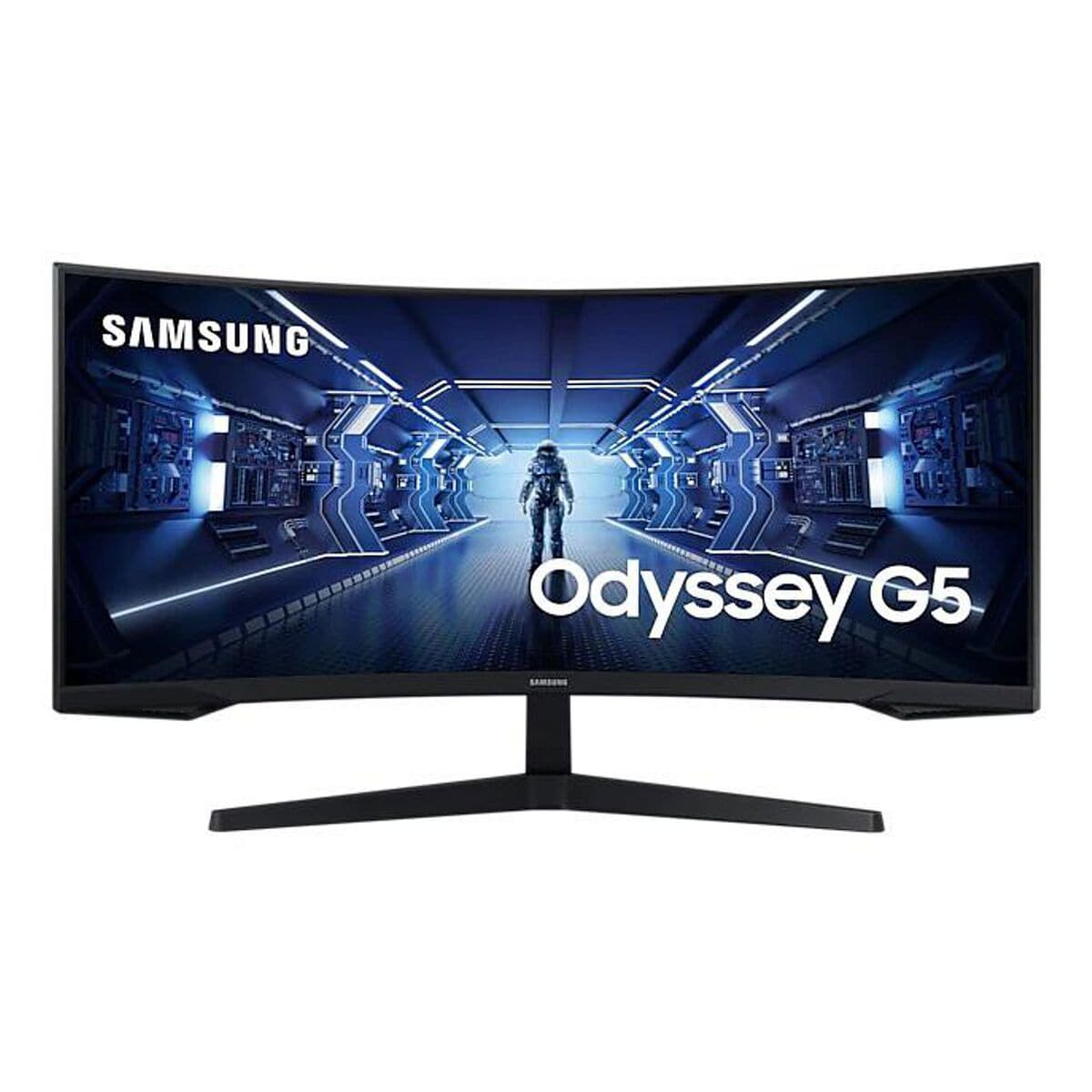 Samsung Odyssey G5 VA Monitor, 86 cm (33,9''), 21:9, UWQHD, HDMI, DisplayPort, Audio Out