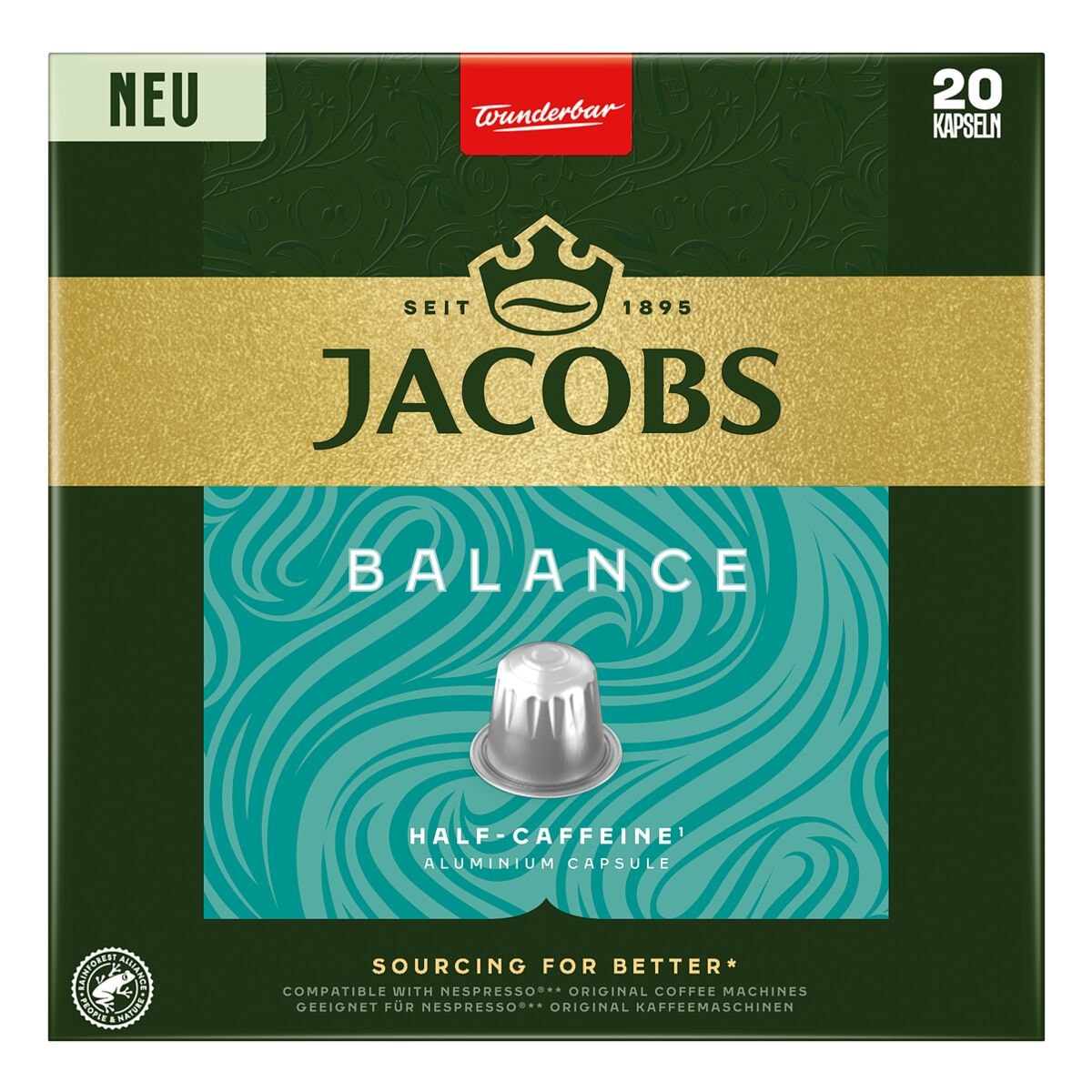 Jacobs 20er-Pack Kaffeekapseln Balance fr Nespresso®