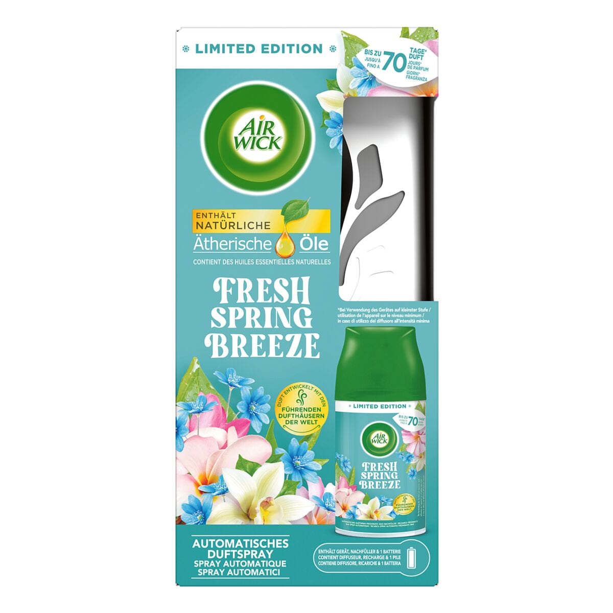 AIR WICK Duftspray Starter-Set Freshmatic Max Fresh Spring Breeze Limited Edition