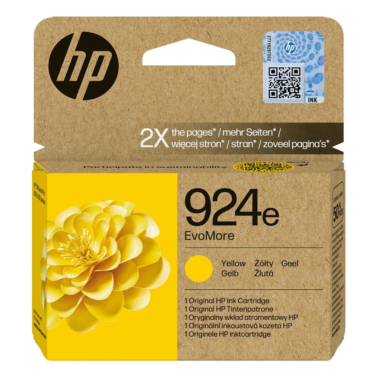HP Tintenpatrone HP 924e, gelb - 4K0U9NE#CE1