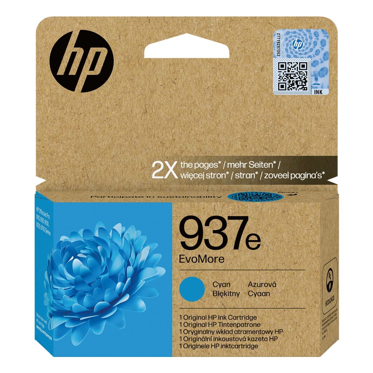 HP Tintenpatrone HP 937e, cyan - 4S6W6NE#CE1
