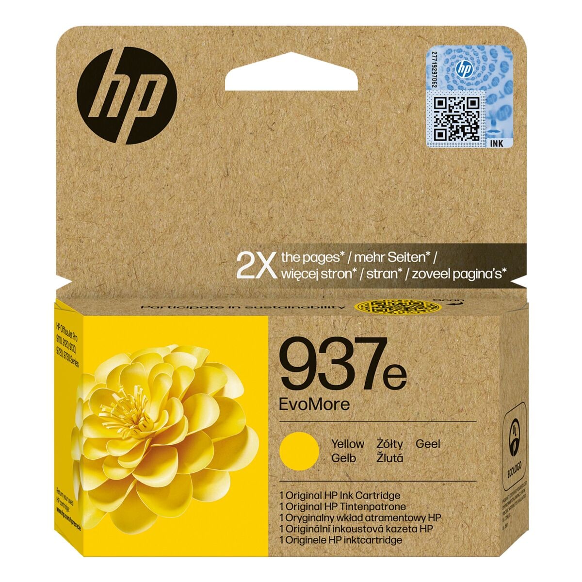HP Tintenpatrone HP 937e, gelb - 4S6W8NE#CE1