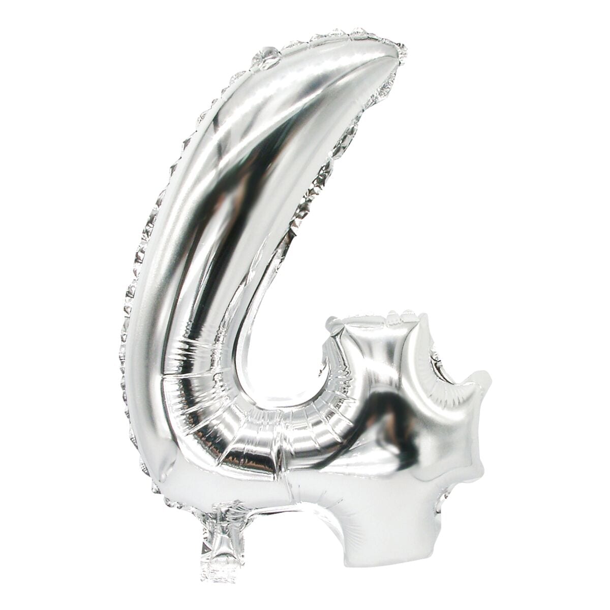 Papstar Folienluftballon »4« silber